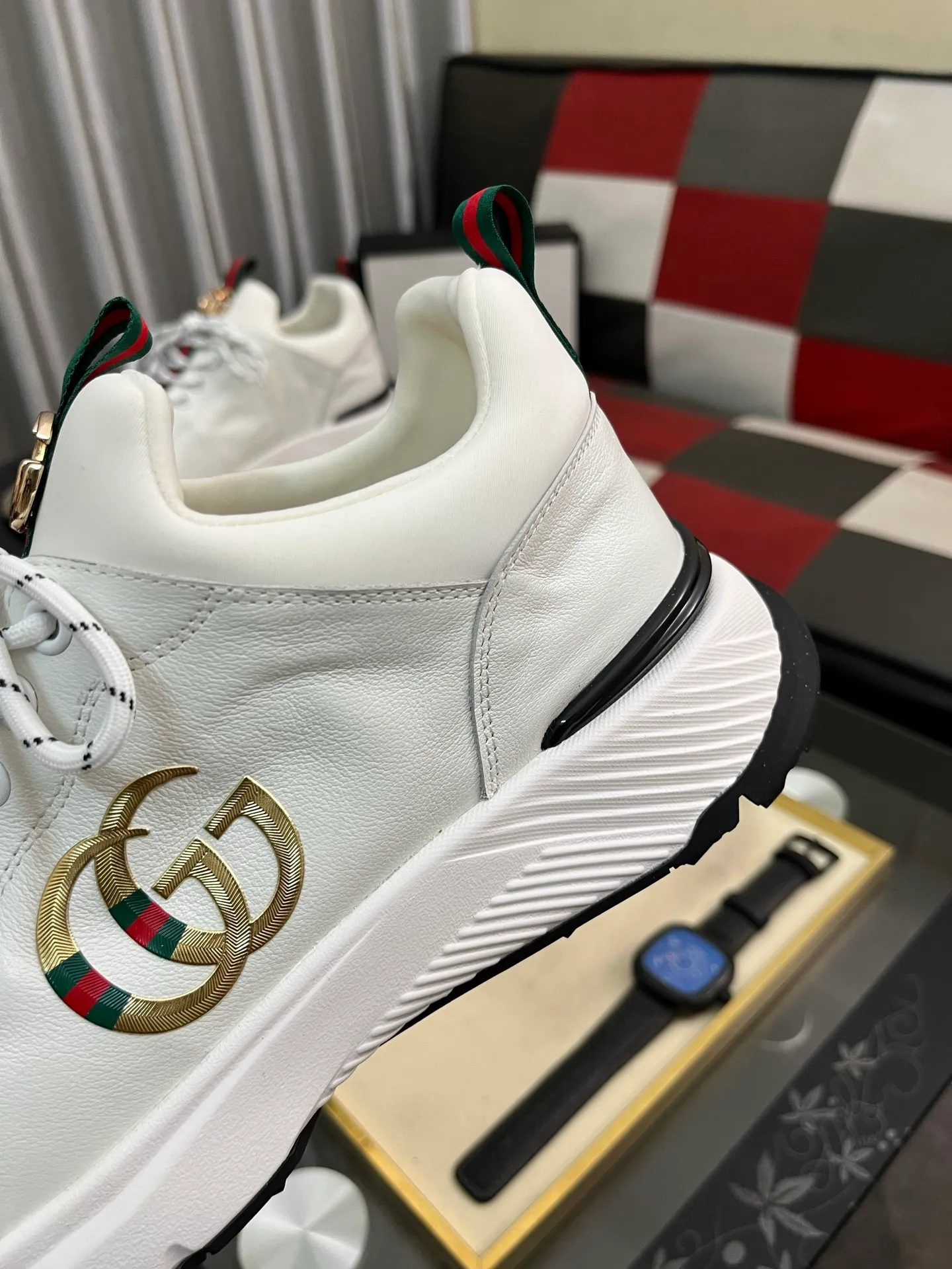 Men's Men's Shoes 💰458 ⌚️⌚️[GUCCI] Gucci men's casual shoes are absolutely popular 🔥The ultimate matching item for trendy men! The charm of super texture is irresistible, the main recommendation, the flower leather color is bright! The upper is made of high-quality brand printed fabric with cowhide, breathable leather lining and wear-resistant rubber sole, noble and elegant! Extremely comfortable🎁🎁You can be as handsome as you want💪 38-445⃣️colors available